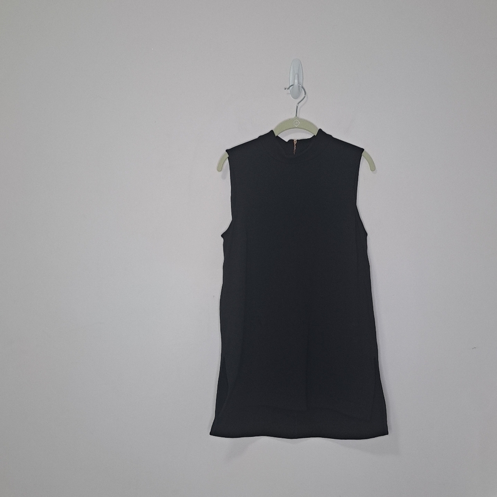 Kit and Ace Sleeveless Mock Neck Dress Black 8 NWOT